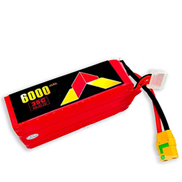 High-Performance 22.2V 6000mAh 35C 6S LiPo Battery for Drones and UAVs